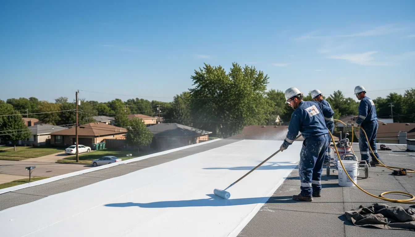 Commercial roof coating in Harborcreek, PA near me